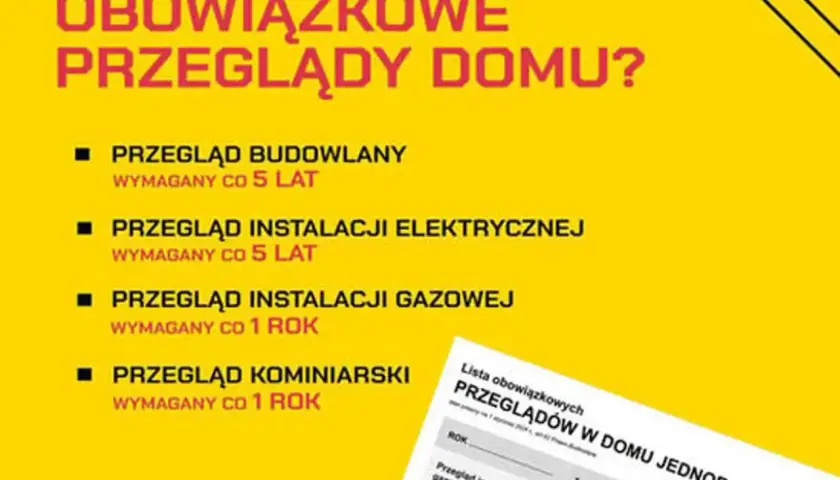 Przegląd instalacji gazowej i wentylacji to jeden z obowiązkowych przeglądów domu. Sprawdź, czy masz wszystkie przeglądy domu.