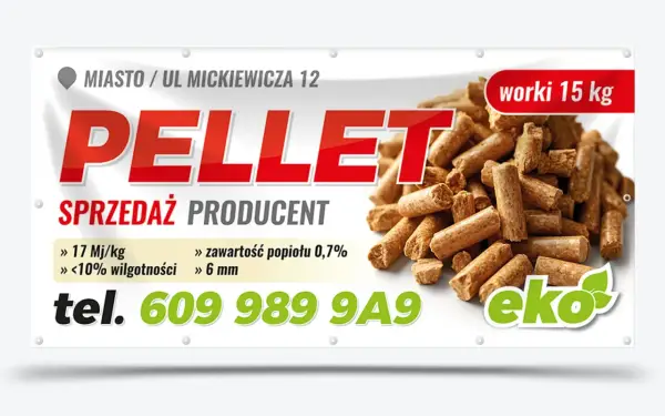 Sprzedaż pelletu na raty od producenta, worki 15 kg. Niska wilgotność, zawartość popiołu 0,7%. Tel. 609 989 9A9.